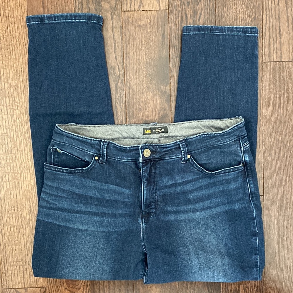 Lee slim fit skinny leg mid rise jeans